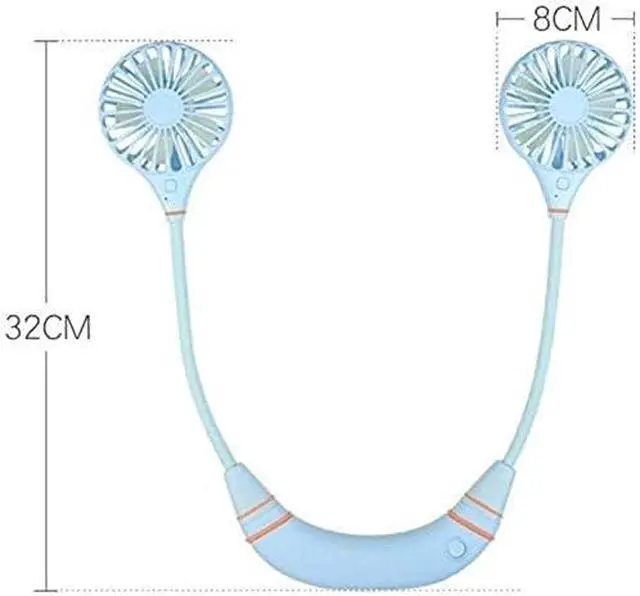 Alt view image 3 of 4 - Portable Neck Fan, 360° Free Rotation, USB Fan 3 Speed Personal Fan for Sport, Office, Home, Outdoor, Travel (Color : Pink)