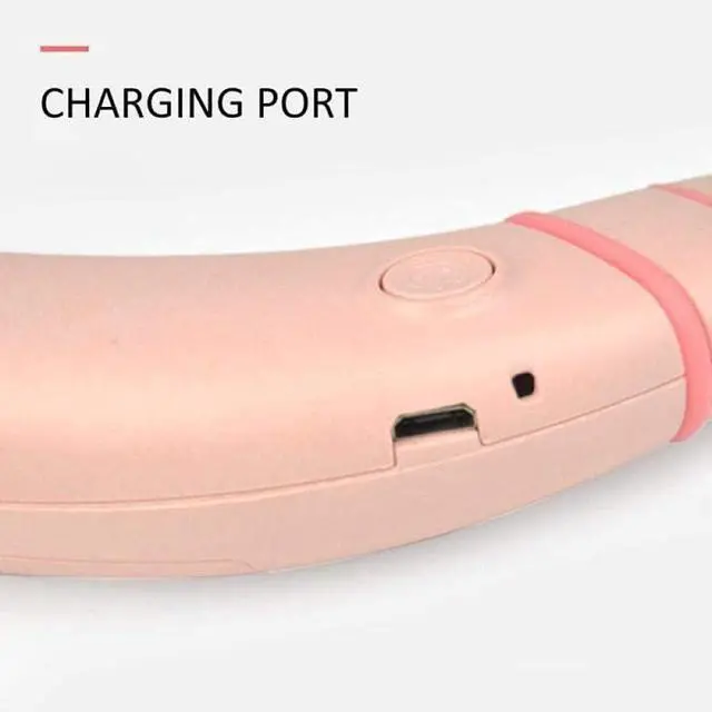 Alt view image 4 of 4 - Portable Neck Fan, 360° Free Rotation, USB Fan 3 Speed Personal Fan for Sport, Office, Home, Outdoor, Travel (Color : Pink)