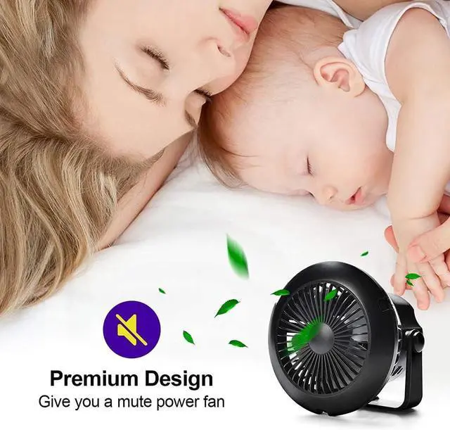 Alt view image 6 of 7 - Camping Fans with LED Lights Tent Fan with Hanging Hook Rechargeable Battery Operated Handy Fan for Home and Camping