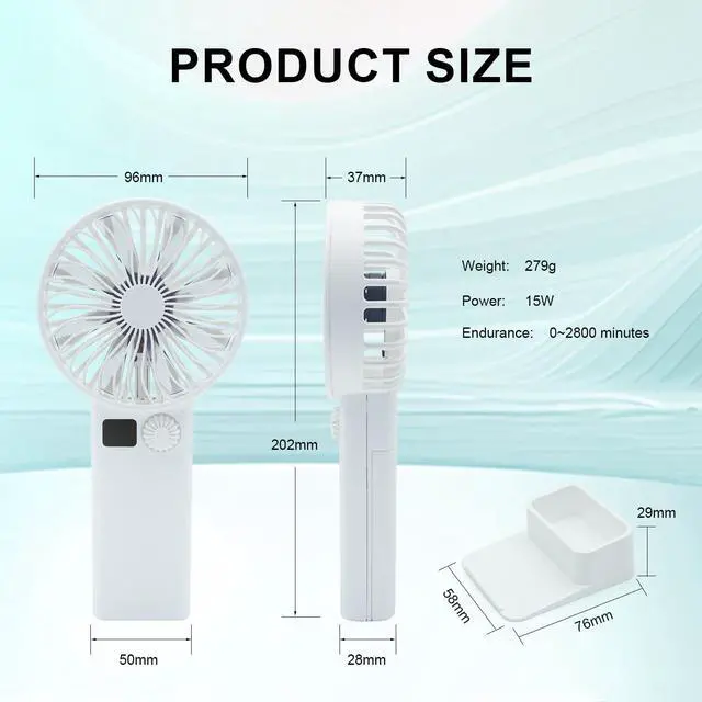 Alt view image 5 of 7 - Handheld Brushless Turbo Fan with 19000 RPM High-Speed Drone Motor, Portable Super Strong Wind Cooling Fan, Requires 2x 21700 Battery (Not Included), for DIY/Drone/Camping/Outdoor