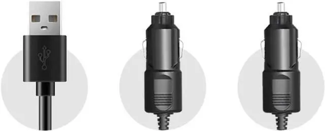 Alt view image 7 of 7 - Electric fan, 3 Heads Car Fan Portable Air Cooling Fan Silent Electric Fan 360° Rotation with 2 Wind Speed Phone Number Display for Car Truck SUV RV Marine Boat