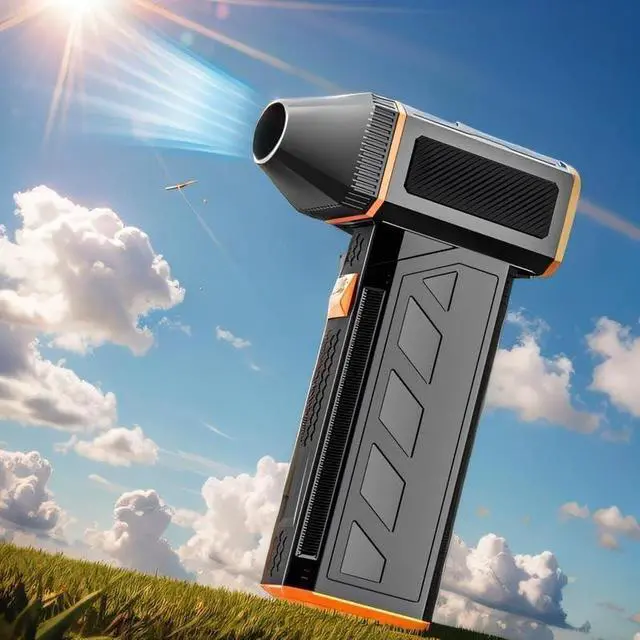 Main image of Portable Mini High Speed Fan, Rechargeable, 3-Speed, Air Cleaner, Car Wash Blower