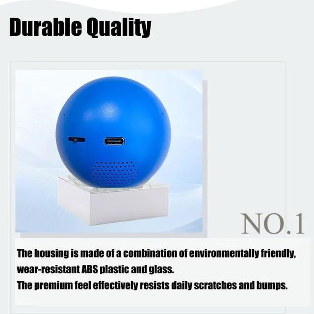 Alt view image 4 of 7 - Memory Orb Lamp, 2.7in Memory Sphere Lamp Video, Memory Orb Video Crystal Ball, Personalized Uploadable Videos & Photos 3D Video Crystal Ball, LED Glass Gift for Anniversary (White)