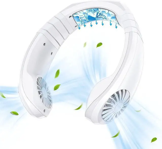 Main image of Neck Fan Air Conditioner Portable Personal Neck Fan Air Conditioner Wearable Ac Battery Rechargeable Mini Personal Fan Cooling Bladeless Neck Fan for Women Men Ice Cooler Outdoor Neck Fan