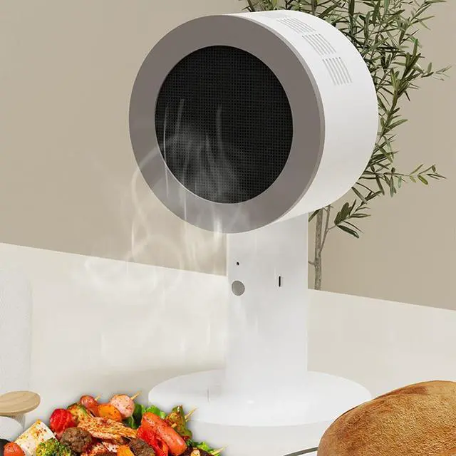 Alt view image 2 of 7 - ciciglow Portable Range Hood, 2 Speeds Desktop Kitchen Exhaust Fan, USB Rechargeable Low Noise Vent Fan for RV Indoor BBQ Hot Pot