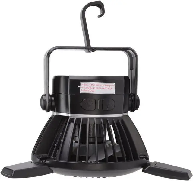 Main image of 3 in 1 Solar Camping Fan with LED Light - Portable and Hangable Outdoor Tent Fan, USB Rechargeable