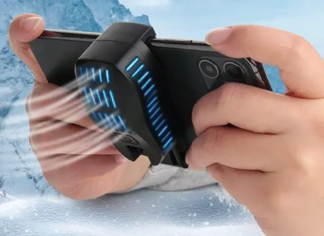 Alt view image 5 of 7 - Cell Phone Magnetic Cooler, Cell Phone Cooling Fan, Portable Mobile Phone Radiator Cooling Fan, Gaming Semiconductor Cooling Fan for Playing Games for Smartphones