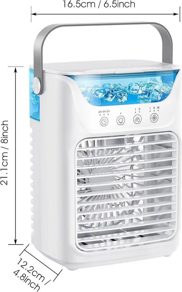 Alt view image 6 of 6 - Desktop Cooling Fan USB Office Home Desktop Spray Water Cooler Mini Air Conditioning Fan