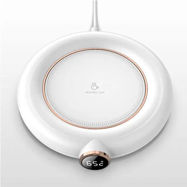 Alt view image 5 of 7 - 1pc Coaster Mug Warmer for Desk USB Mug Electric Beverage Cup Warmer Plate Coffe Warmer Home Cup Warmer Candle Wax Warmer self Warming Mug Plastic White hot Plate Office Coffee/71