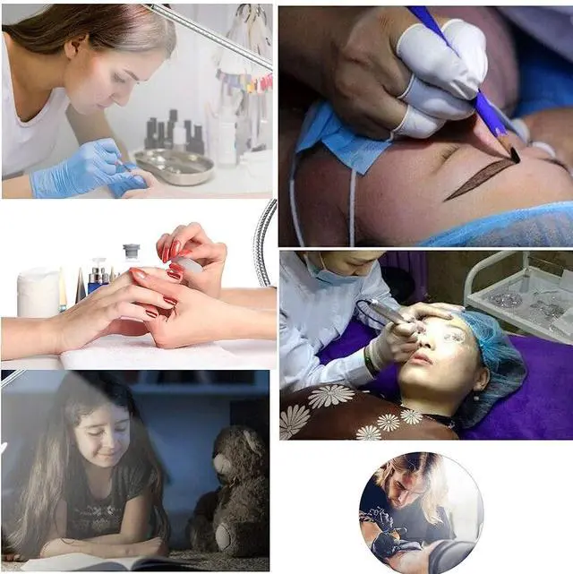 Alt view image 5 of 7 - Clip Lights 8W LED Clamp,Aluminum Clip on Light,USB,Work Lights,with Switch and 1.5m Cable,6000K White Light,Flexible Gooseneck Light for Reading Study,Drawing,Office