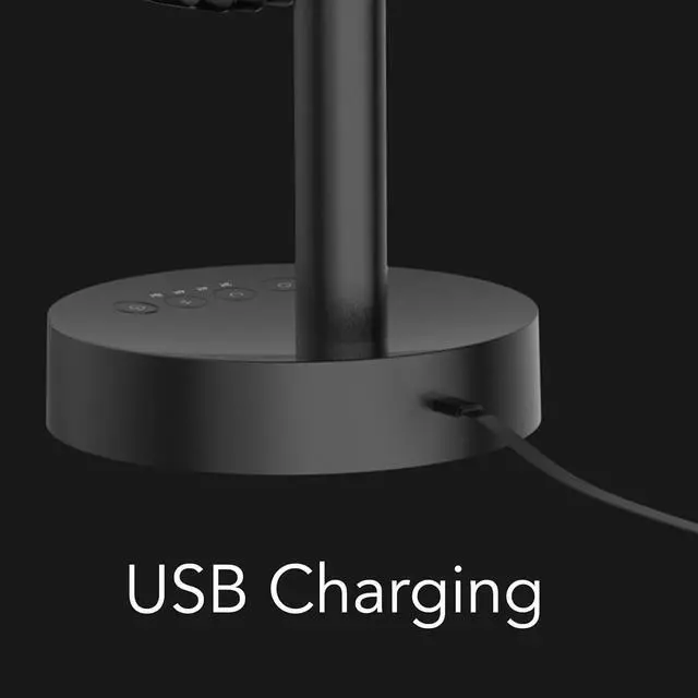 Alt view image 4 of 7 - Small Desktop Fan, 3 Speed Mini Fan, 90 Degree Crank Head, 4 Timing Modes, USB Powered Portable Personal Desktop Fan, Cooling Fan for Home Office Travel