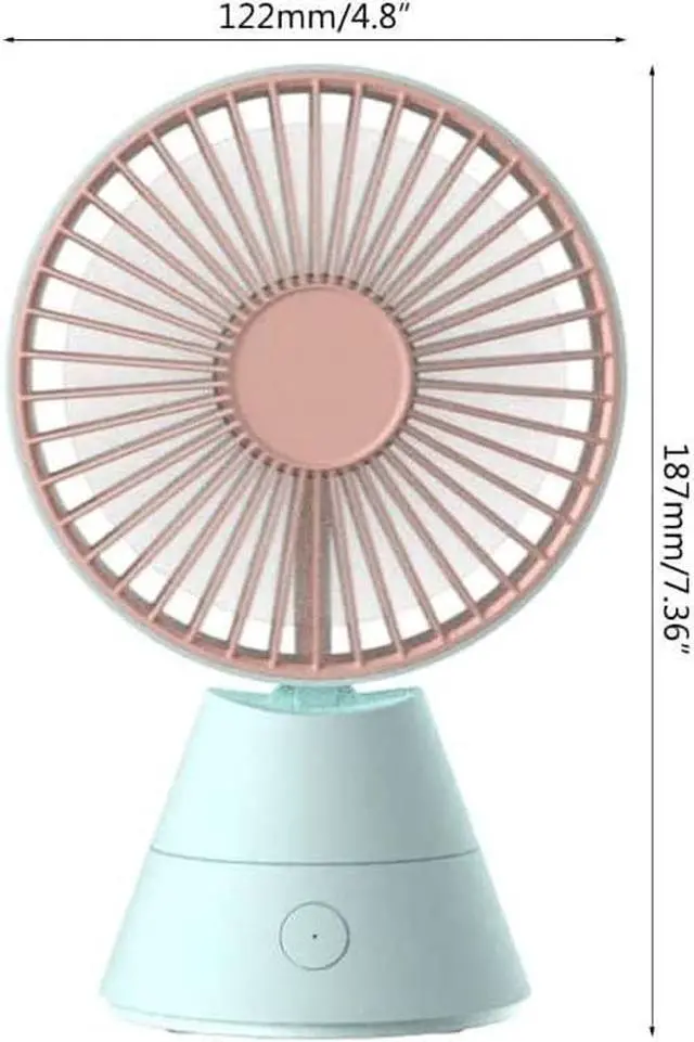 Alt view image 4 of 4 - Mini Handheld Fan, Portable Fan USB Rechargeable, for Home Office Outdoor Travel (Color : Blue)