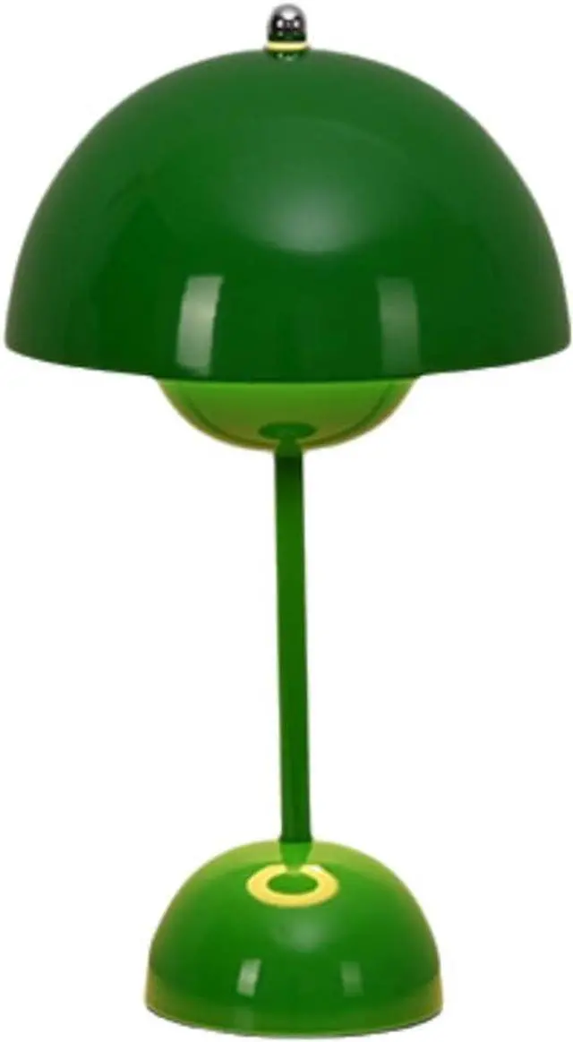 Main image of Portable LED Mushroom Bud Lamp, 3-Color Adjustable Touch Night Light, USB-Powered Small Flowerpot Lamp for Living Bedroom Children's Study Office,Green