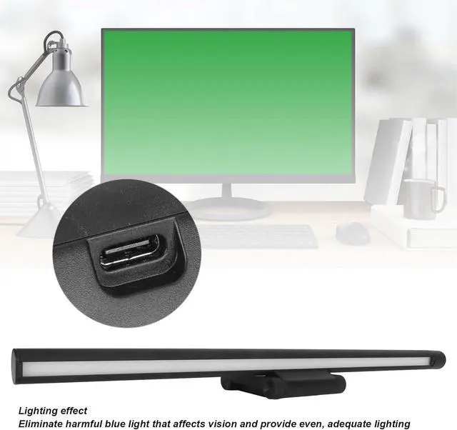 Alt view image 3 of 7 - Computer Monitor Lamp, Dimmable Screen Monitor Light Bar, USB Powered LED Computer Screen Lamp for Students, Graphic Designers and Business Workers