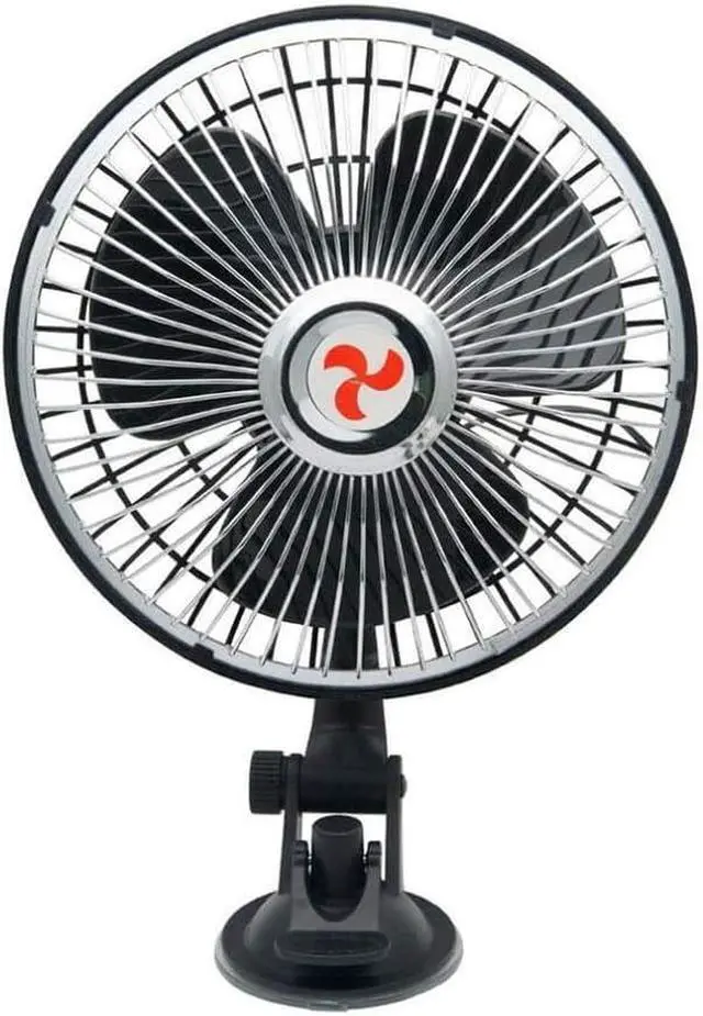 Main image of Classic Car Cooling Fan, 3 Three-Bladed Electric Vehicle Fan, 8 Inch Portable Clip Mini Fan, All-Copper Motor, Suction Cup Automotive Fan, Personal Clip on Fan, for Camping/Travel