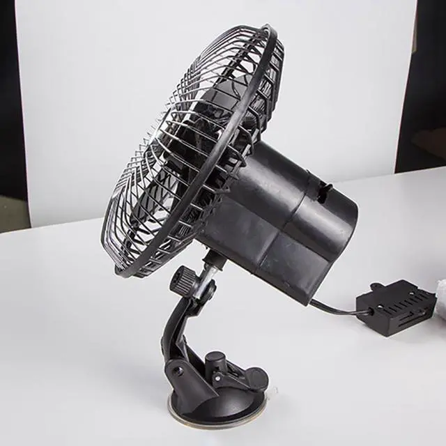 Alt view image 6 of 7 - Classic Car Cooling Fan, 3 Three-Bladed Electric Vehicle Fan, 8 Inch Portable Clip Mini Fan, All-Copper Motor, Suction Cup Automotive Fan, Personal Clip on Fan, for Camping/Travel