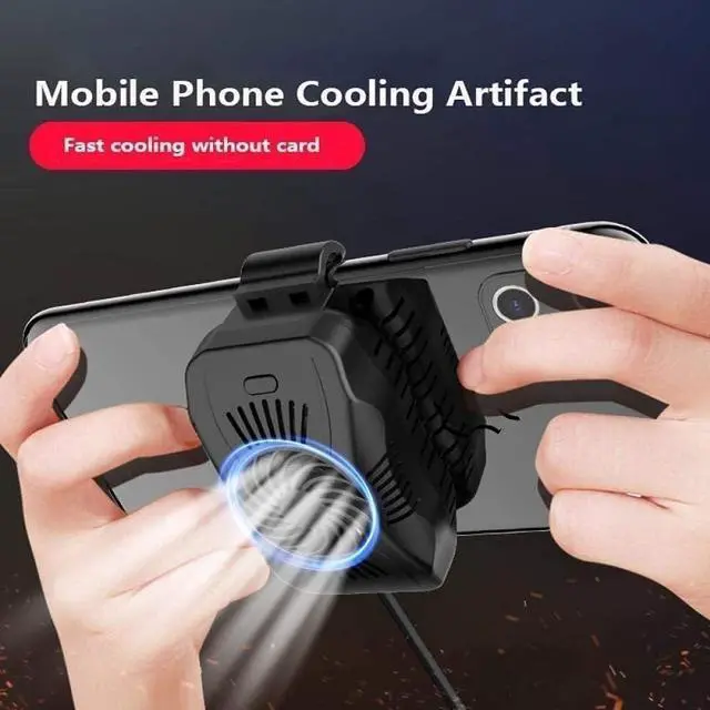 Alt view image 3 of 4 - Phone Cooler, Portable Active Cooling Fan Cell Phone Radiator Semiconductor Heatsink for Watching Vedio and Playing Games(White)