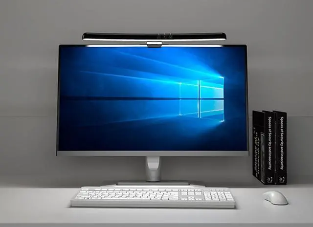 Alt view image 3 of 5 - Meichoon Computer Monitor Light Curved Screen Light Bar Three Light Modes Adjustable Brightness Touch Control Glare-Free Eye Protection LE13 A