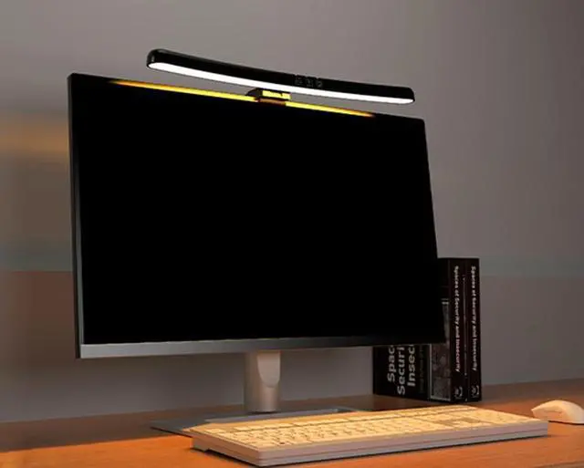 Alt view image 4 of 5 - Meichoon Computer Monitor Light Curved Screen Light Bar Three Light Modes Adjustable Brightness Touch Control Glare-Free Eye Protection LE13 A