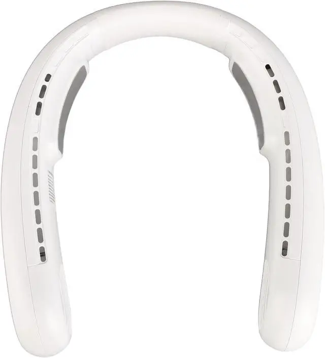 Alt view image 2 of 7 - Neck Fan, Hand F ree Personal Hanging Neck Sports Fan,Portable Semiconductor Dual Cooling 3 Wind Speed Adjustable Neck Cooling Fan for Traveling, Sports, (White)