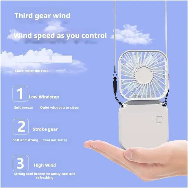 Alt view image 5 of 5 - Desktop Portable Small Fan(Pink)