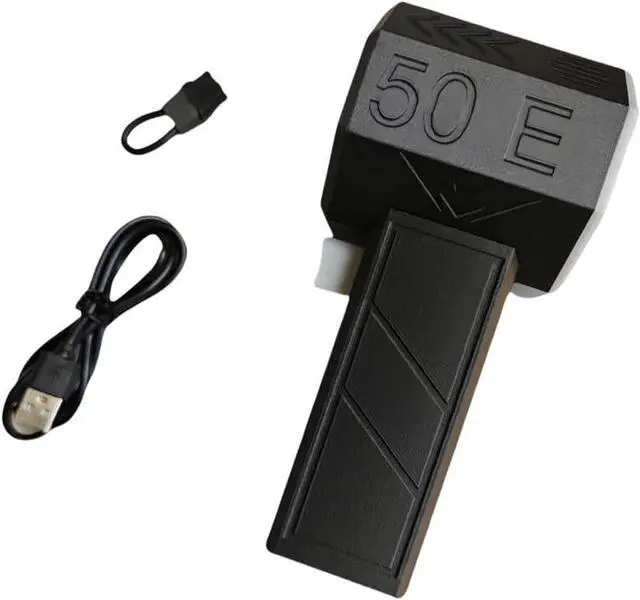 Main image of Portable Handheld Fan Brushless Motor Cooling Fan Rechargeable Lithium Battery Multi Use Dust Removal Air Blower Keyboard Car Electronics Cleaner (Black & White)