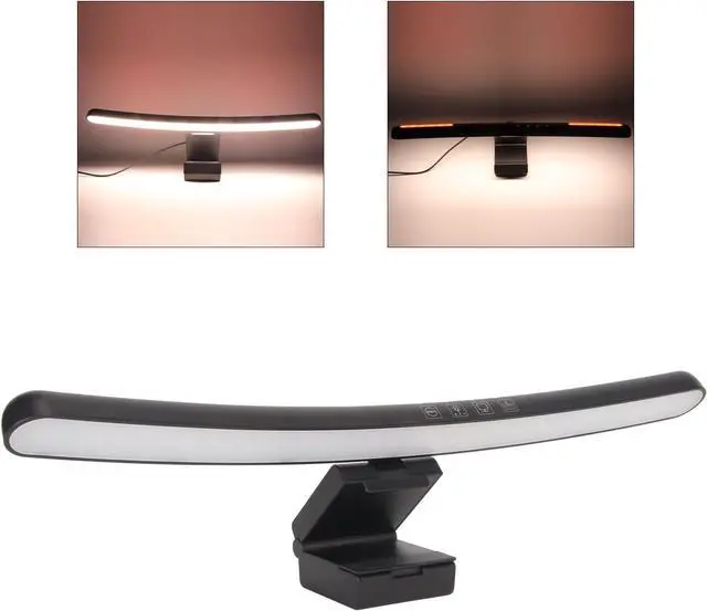 Alt view image 2 of 7 - Computer Monitor Lamp Touch Control Monitor Lamp Eye Caring Stepless Dimming Lamp Bar Desktop Screen Light LED for Home Office Desk