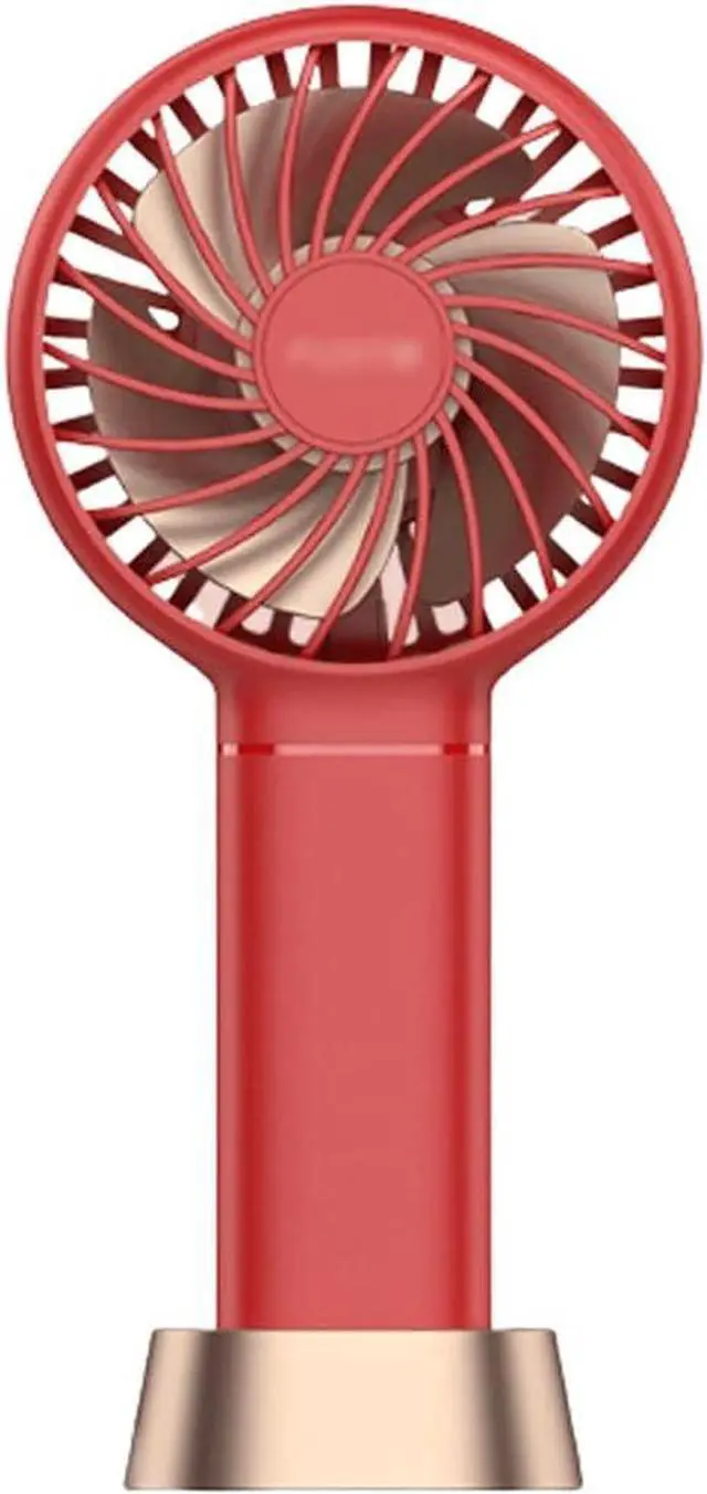 Main image of Mini Fan Mini Fan,Handheld/Desk/Neck Fan(3 in 1),USB Small Fan,3 Speed Adjustable,Portable Cooling Fan for Home,Outdoor,School Quiet (Color : Red, Size : Without Lanyard) (Pink Without lanyard)