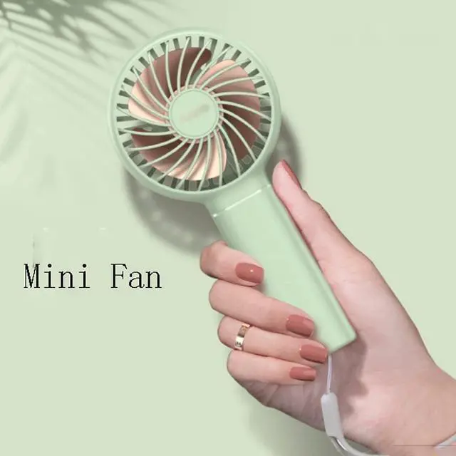 Alt view image 5 of 6 - Mini Fan Mini Fan,Handheld/Desk/Neck Fan(3 in 1),USB Small Fan,3 Speed Adjustable,Portable Cooling Fan for Home,Outdoor,School Quiet (Color : Red, Size : Without Lanyard) (Pink Without lanyard)