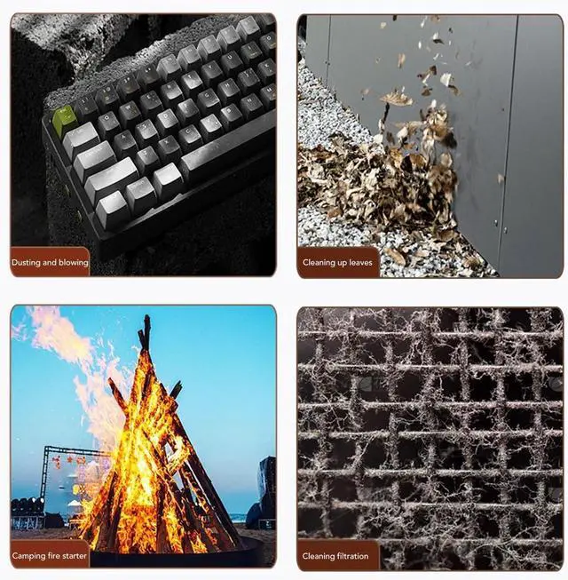 Alt view image 7 of 7 - Jet Dry Blower, 130000RPM Electric Compressed Air Duster USB Rechargeable Multifunction Low Noise Portable Mini Turbo Fan for Computer Keyboard,Outdoors,Car,Home (-3113240133011)