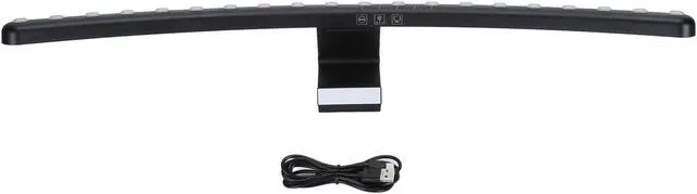 Alt view image 7 of 7 - Monitor Light Bar, Curved Computer Monitor Light Bar, Eye Caring, Touch Control, Adjustable Angle, USB Powered LED Reading Light for Office Game