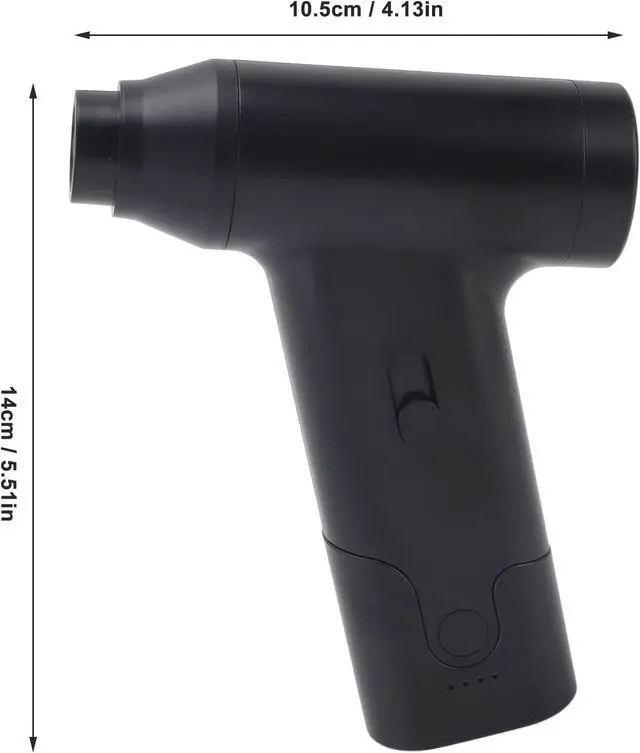 Alt view image 6 of 7 - Mini Turbo Fan Air Blower, Handheld Electric Air Duster, Dry Blower, Portable Powerful Wind Speed Fan for Computer Car Cleaning Camping Dust Snow Blowing