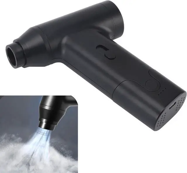 Alt view image 7 of 7 - Mini Turbo Fan Air Blower, Handheld Electric Air Duster, Dry Blower, Portable Powerful Wind Speed Fan for Computer Car Cleaning Camping Dust Snow Blowing