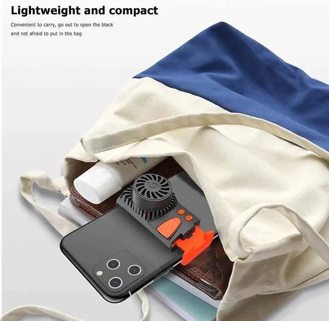Alt view image 2 of 6 - Mobile Phone Radiator Phone Fan 3 Seconds Fast Cooling Semiconductor Heatsink Phone Cooler for Live Streaming Gaming for Smartphone/Tablet