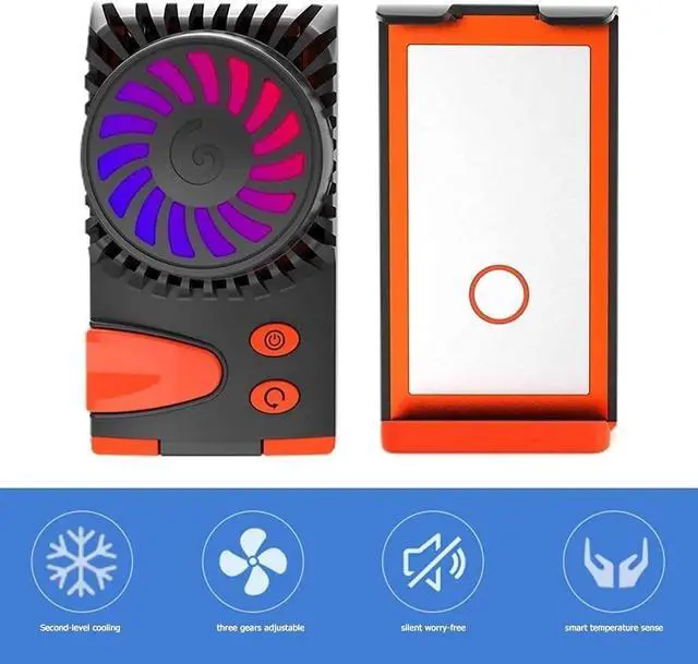 Alt view image 5 of 6 - Mobile Phone Radiator Phone Fan 3 Seconds Fast Cooling Semiconductor Heatsink Phone Cooler for Live Streaming Gaming for Smartphone/Tablet