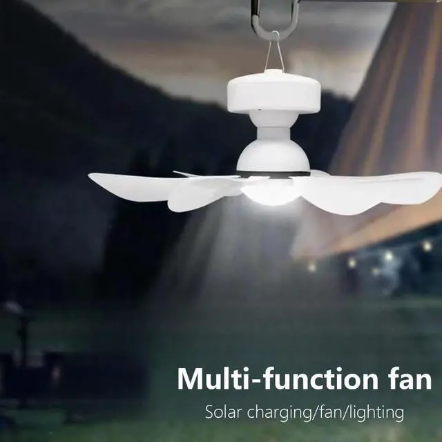 Alt view image 3 of 7 - Camping Fan, USB Rechargeable, Remote Control Timer Outdoor Fan for Office,Car,Travel tent