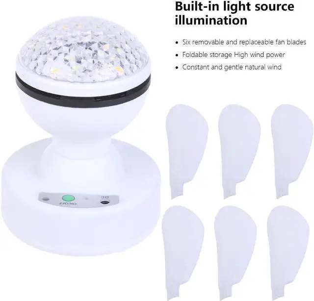 Alt view image 6 of 7 - Camping Fan, USB Rechargeable, Remote Control Timer Outdoor Fan for Office,Car,Travel tent