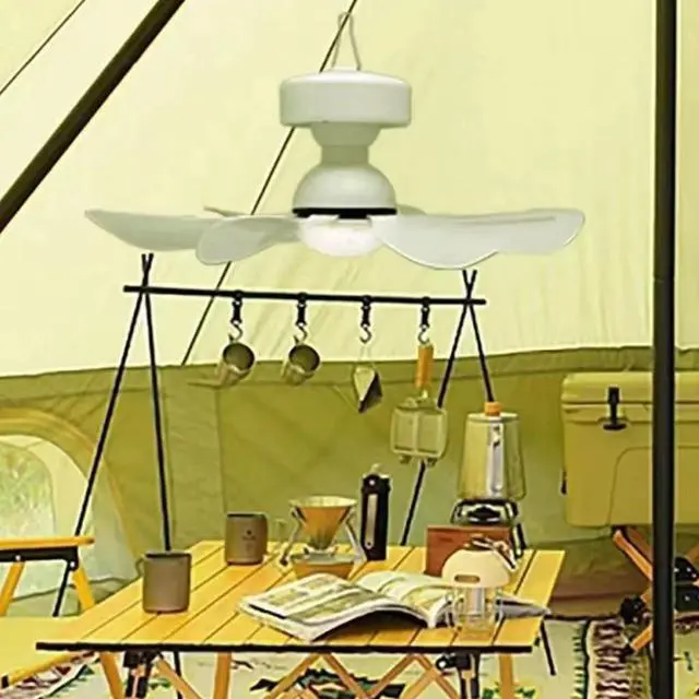 Alt view image 7 of 7 - Camping Fan, USB Rechargeable, Remote Control Timer Outdoor Fan for Office,Car,Travel tent