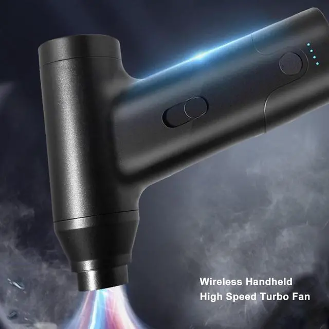 Alt view image 2 of 7 - Mini Turbo Fan Air Blower, Handheld Electric Air Duster, Dry Blower, Portable Powerful Wind Speed Fan for Computer Car Cleaning Camping Dust Snow Blowing