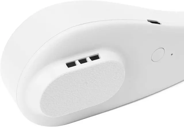 Alt view image 7 of 7 - Mini Fan Portable Mini Fan, USB Rechargeable Bladeless Personal Fan, Hanging Neck Fan for Outgoing/Hiking/Camping/Sports Handheld Fan Silent (White)