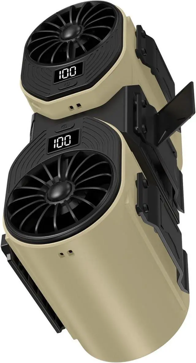 Main image of Portable Waist Fan Rechargeable Detachable Cooling Fan 5 Speed Portable Waist Belt Clip For Outdoor Camping Rechargeable Clip