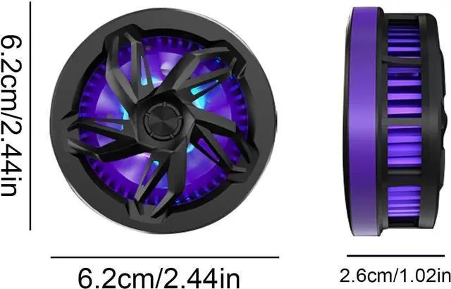 Alt view image 4 of 4 - Magnetic Cell Phone Cooler, Magnetic Cooling Fan for Phone | Mobile Phone Cooling Fan - Smartphone Semiconductor Radiator, Low Noise Phone Cooler for Tablet, Mobile Games