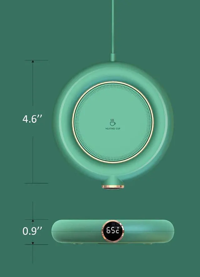 Alt view image 7 of 7 - Coffee Mug Warmer,USB Coffee Mug Warmer with Box,Mug Warmer for Desk with Auto Shut Off,3 Temp Settings,Coffee Cup Warmer,Gift for Women,Gift for Christmas (White)