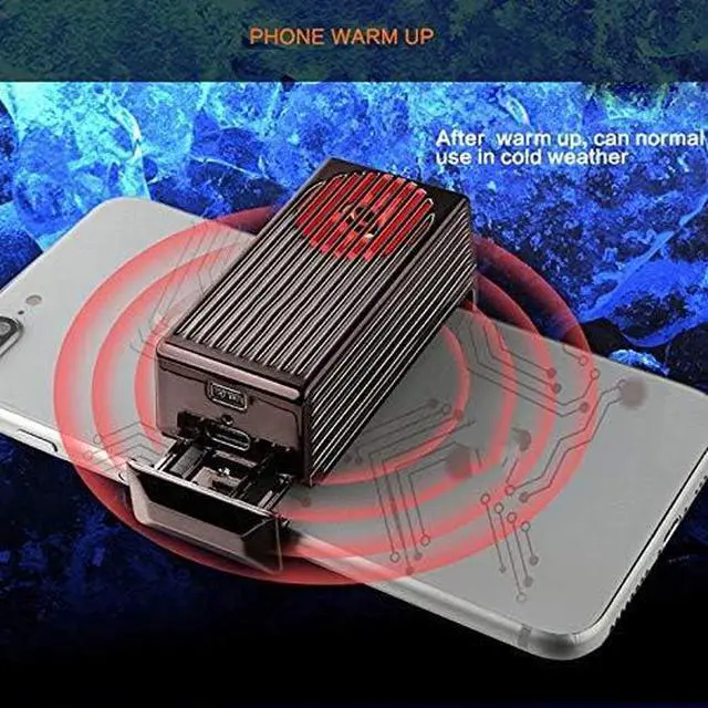 Alt view image 4 of 6 - Portable Cooling Fan Game Mobile Phone Cooler Powered Cell Phone Radiator Snap-on Cooling Tool