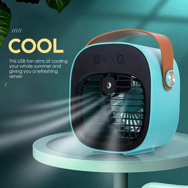 Alt view image 5 of 7 - Operitacx Desk Fan Compact Air Circulator Fan Misting Function for Home Office Dormitory