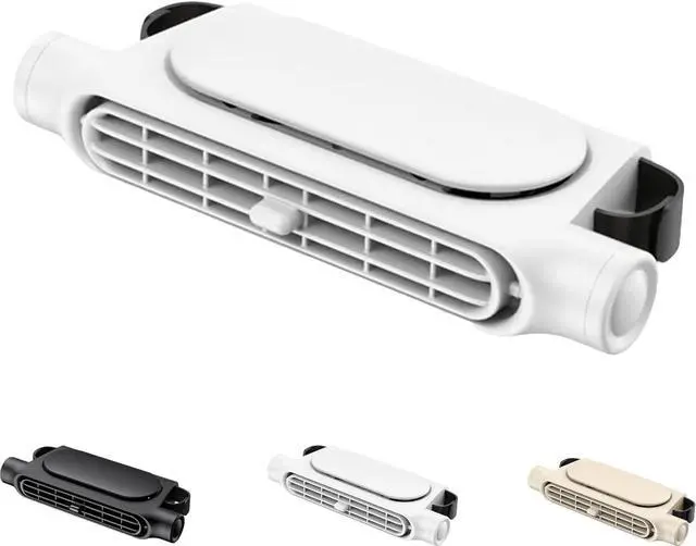 Alt view image 4 of 6 - Car Seat Cooling Fan,Cars Fans for Driver and Passenger's Seat,Car Mounted Seat Back Cooling Fan USB Powered with Elastic Belt for Front and Back (White x 2 set)