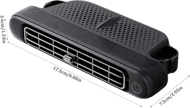 Alt view image 5 of 6 - Car Seat Cooling Fan,Cars Fans for Driver and Passenger's Seat,Car Mounted Seat Back Cooling Fan USB Powered with Elastic Belt for Front and Back (White x 2 set)