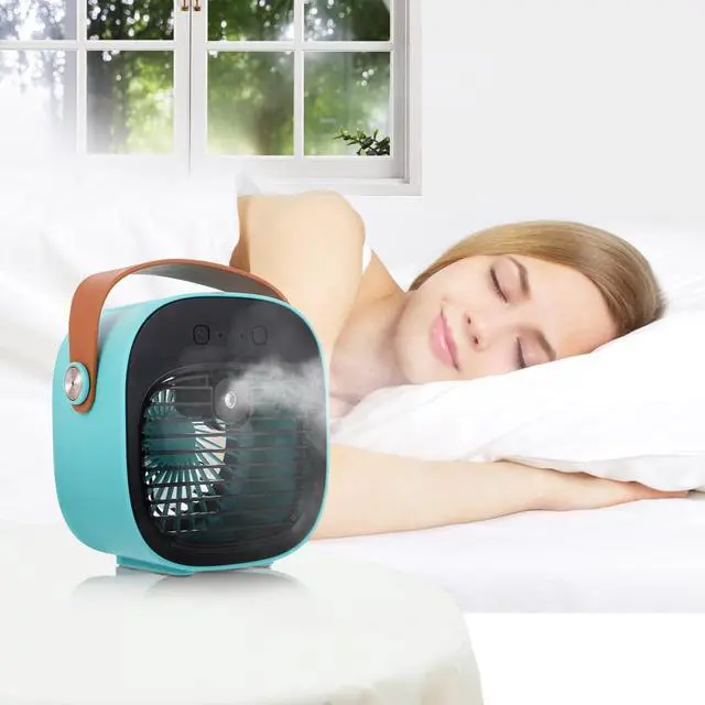 Alt view image 2 of 7 - Operitacx Desk Fan Compact Air Circulator Fan Misting Function for Home Office Dormitory