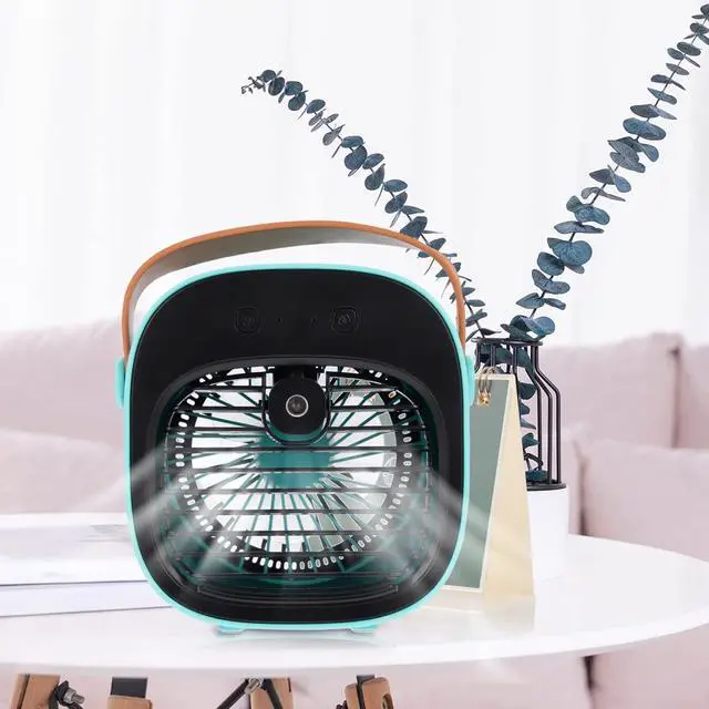 Alt view image 3 of 7 - Operitacx Desk Fan Compact Air Circulator Fan Misting Function for Home Office Dormitory