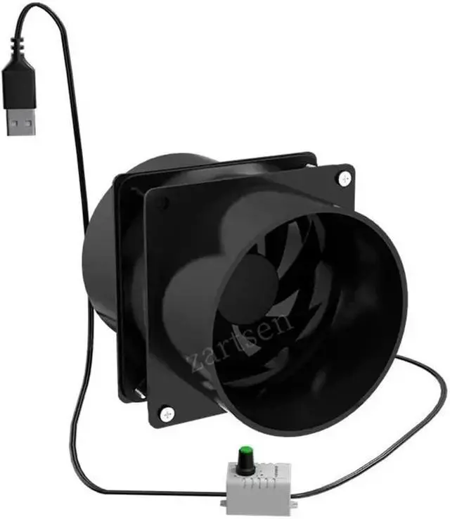 Main image of Ventilation Fan, USB Adjustable Speed Solder Smoke Absorber ESD Fume Extractor Fan Pipe Duct Exhuast With 1M Tub Ventilation,Bathroom fan